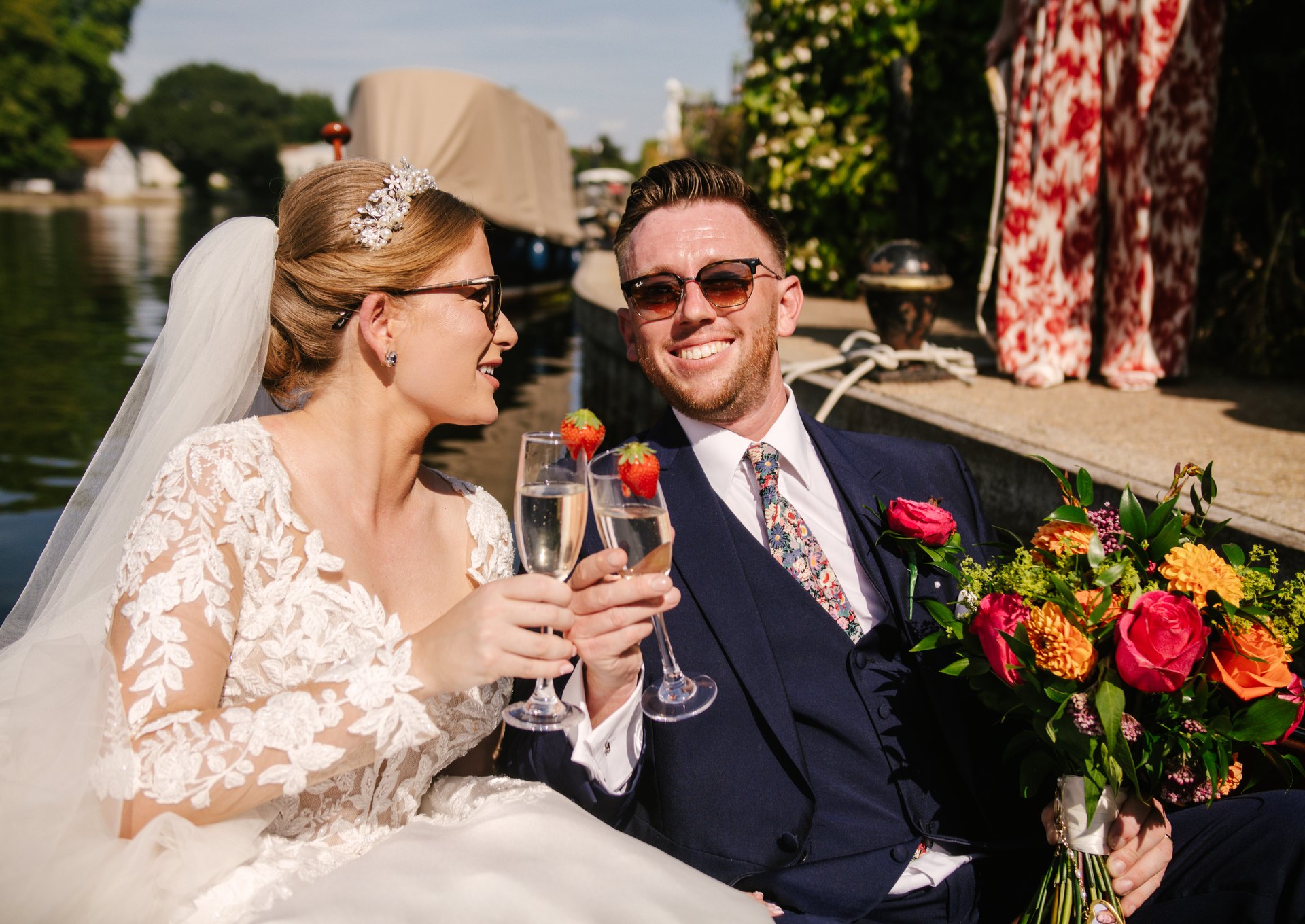 Lily and Piers at All Saints Church and The Compleat Angler